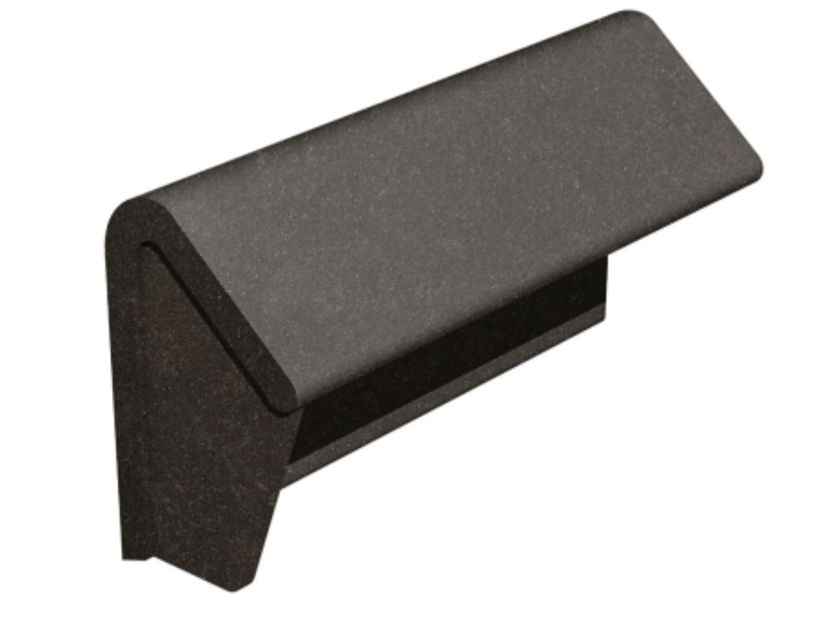 Marley Concrete Modern Ridge With Stop End - 457Mm